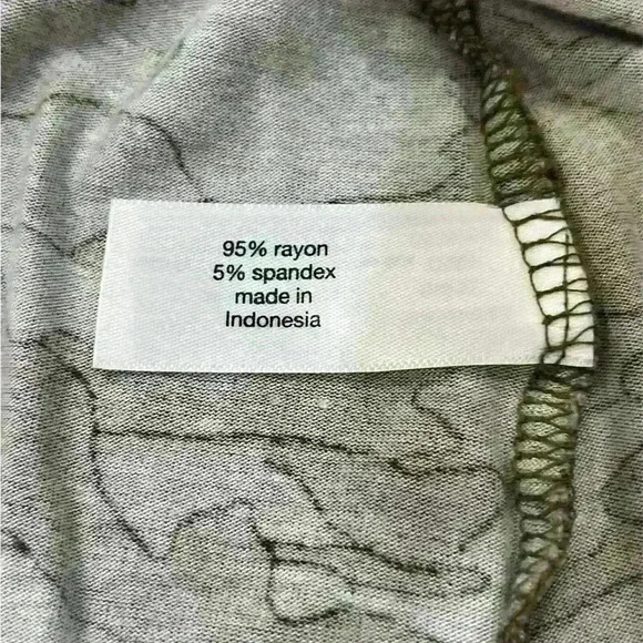 Lane Bryant Fitted Short-Sleeve V-Neck Tunic Tee Warm Army Size 18/20 - Picture 7 of 7